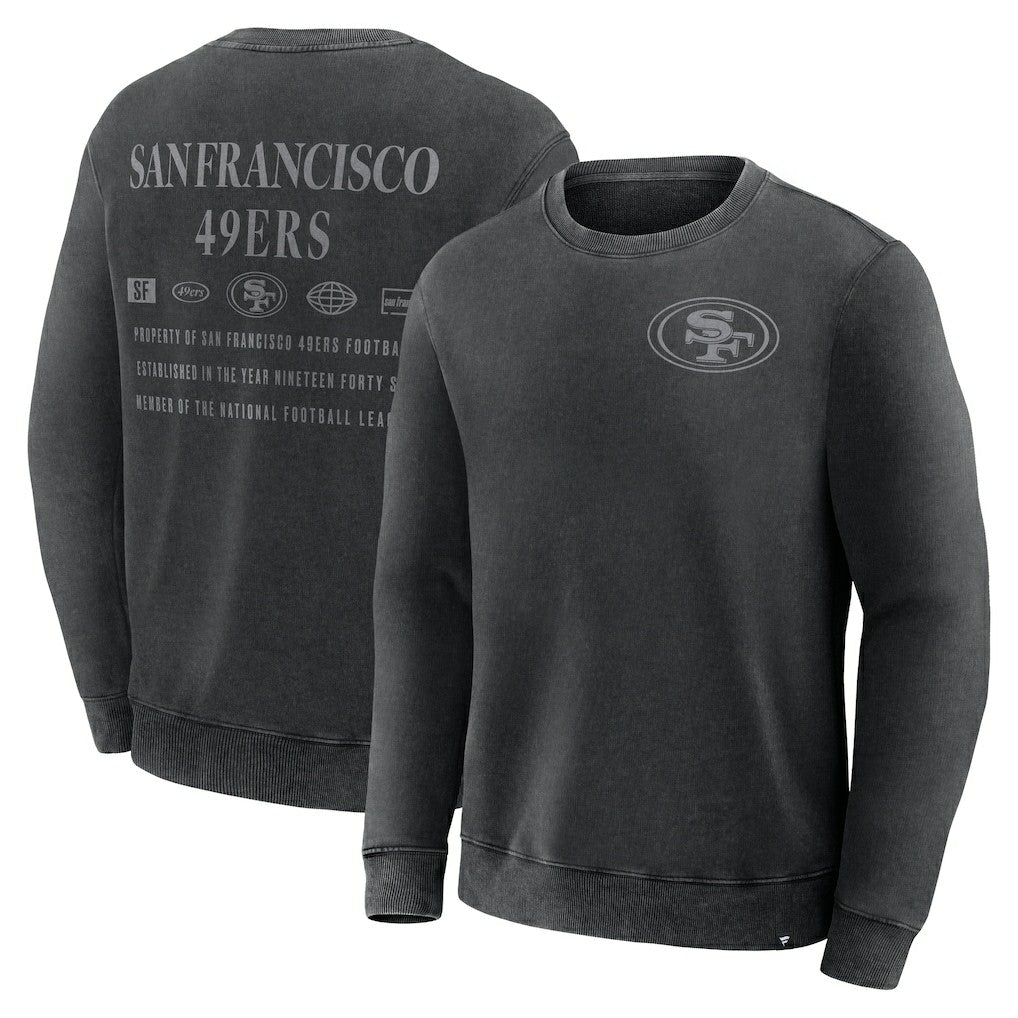 San Francisco 49ers Deep Route Pullover Sweatshirt Black