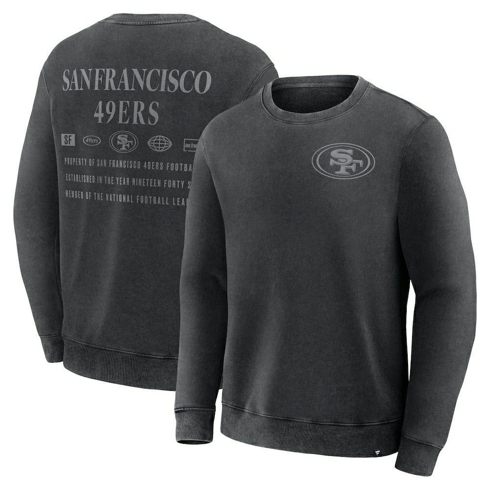 San Francisco 49ers Deep Route Pullover Sweatshirt Black