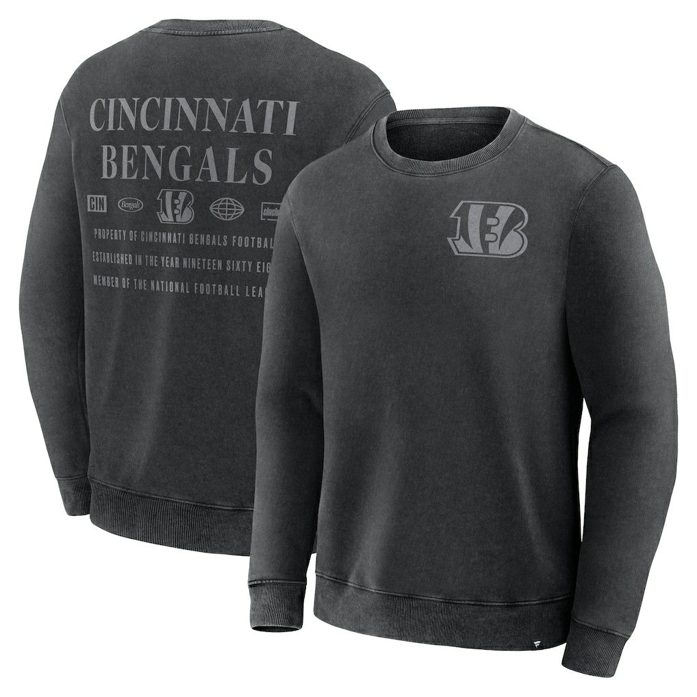 Cincinnati Bengals Deep Route Pullover Sweatshirt Black