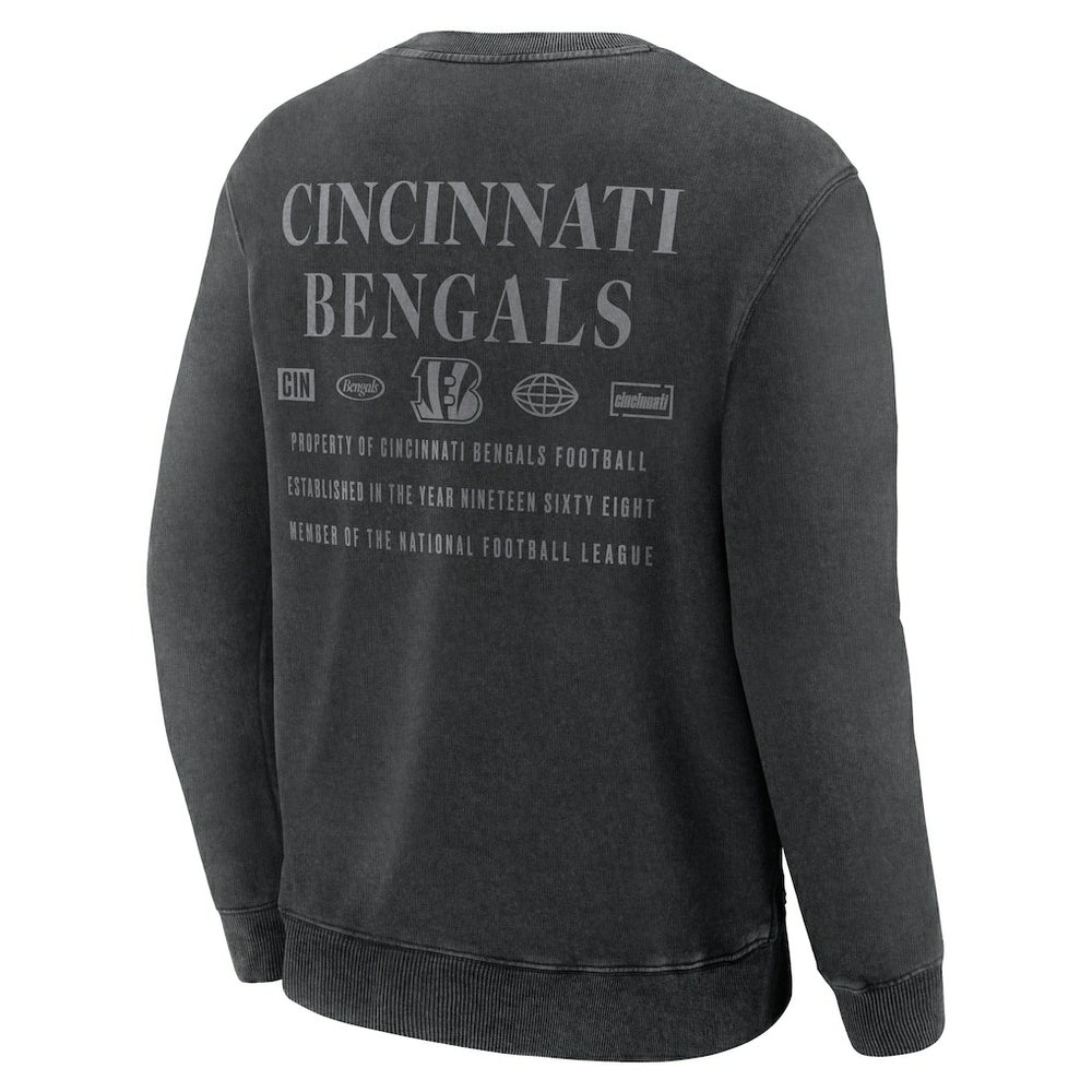 Cincinnati Bengals Deep Route Pullover Sweatshirt Black