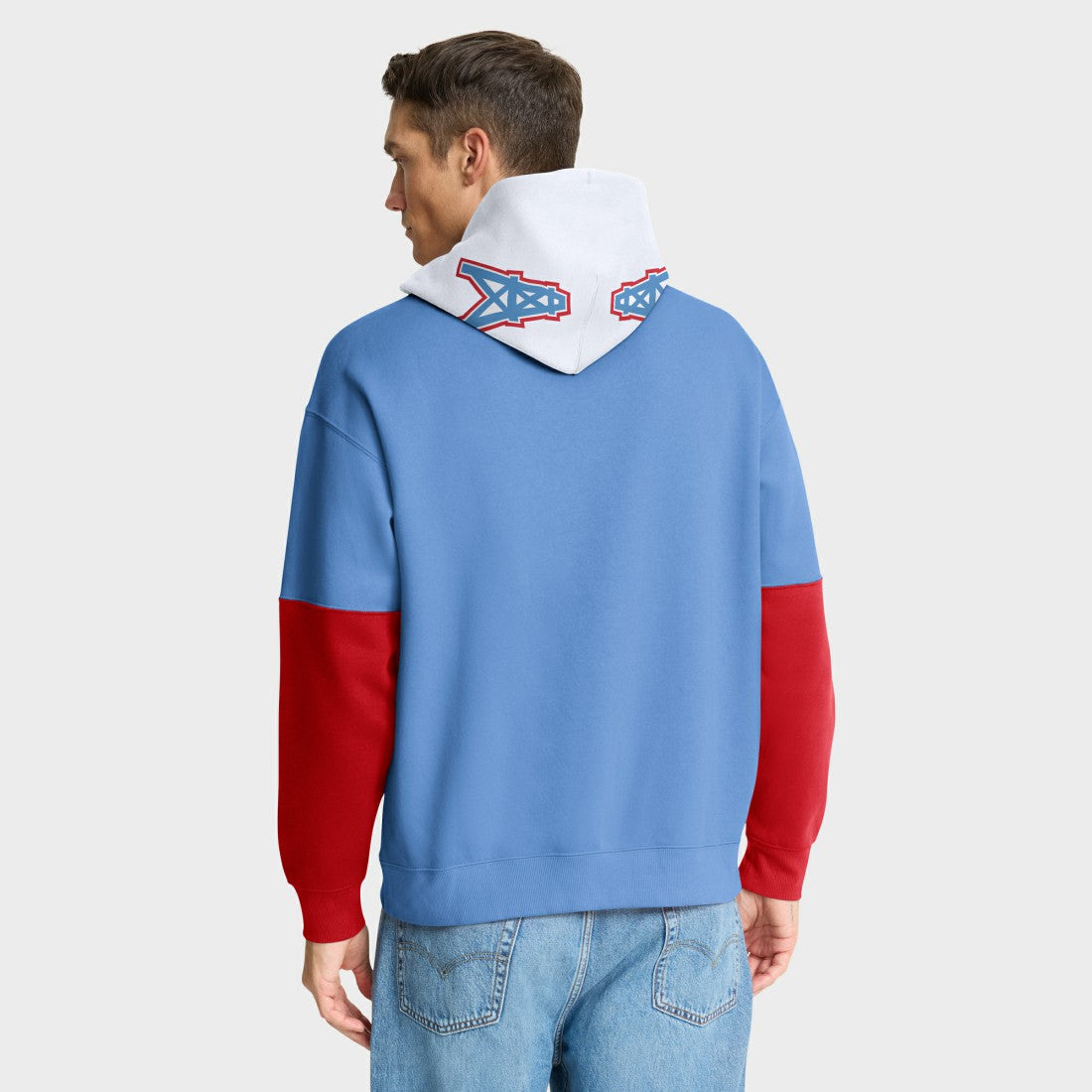 Tennessee Titans Helmet Retro Pullover Hoodie Light Blue