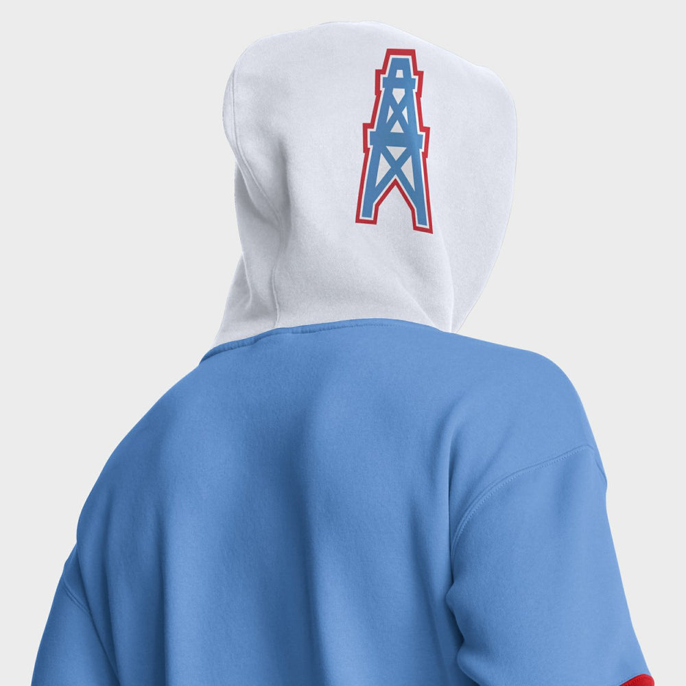 Tennessee Titans Helmet Retro Pullover Hoodie Light Blue