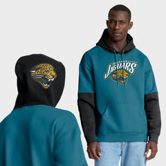 Jacksonville Jaguars Helmet Retro Pullover Hoodie Teal