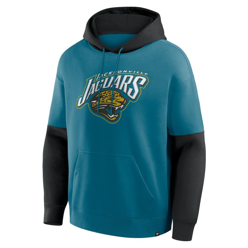 Jacksonville Jaguars Helmet Retro Pullover Hoodie Teal