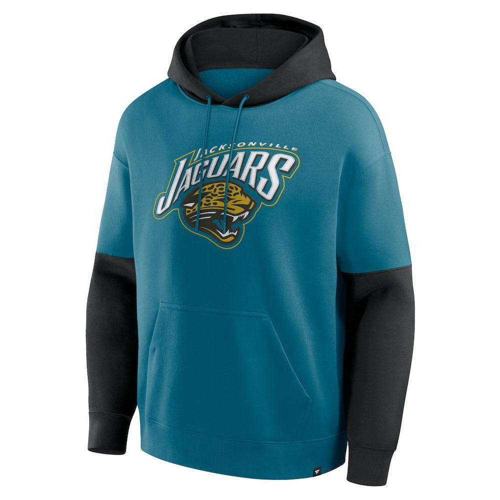 Jacksonville Jaguars Helmet Retro Pullover Hoodie Teal