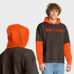 Cleveland Browns Helmet Retro Pullover Hoodie Brown