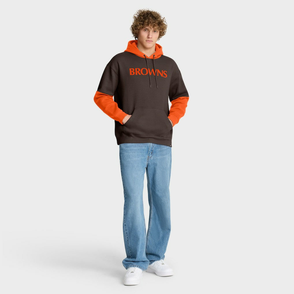 Cleveland Browns Helmet Retro Pullover Hoodie Brown