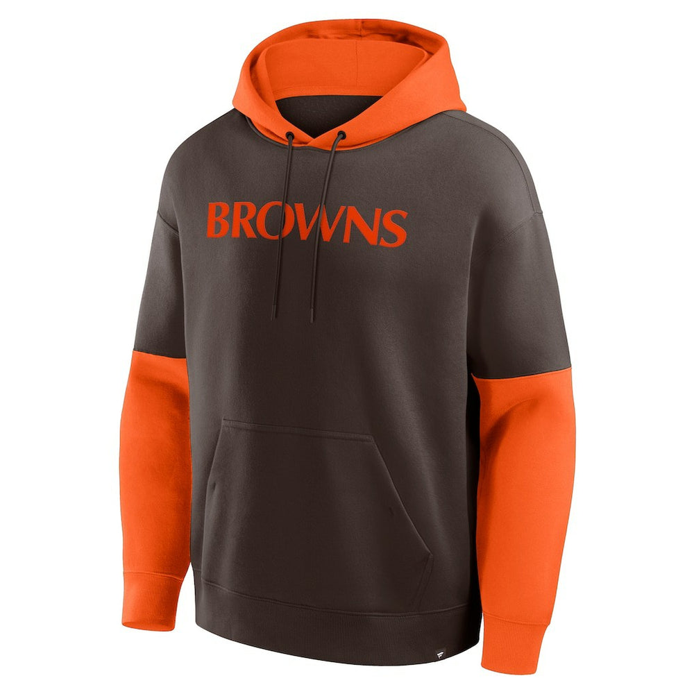 Cleveland Browns Helmet Retro Pullover Hoodie Brown