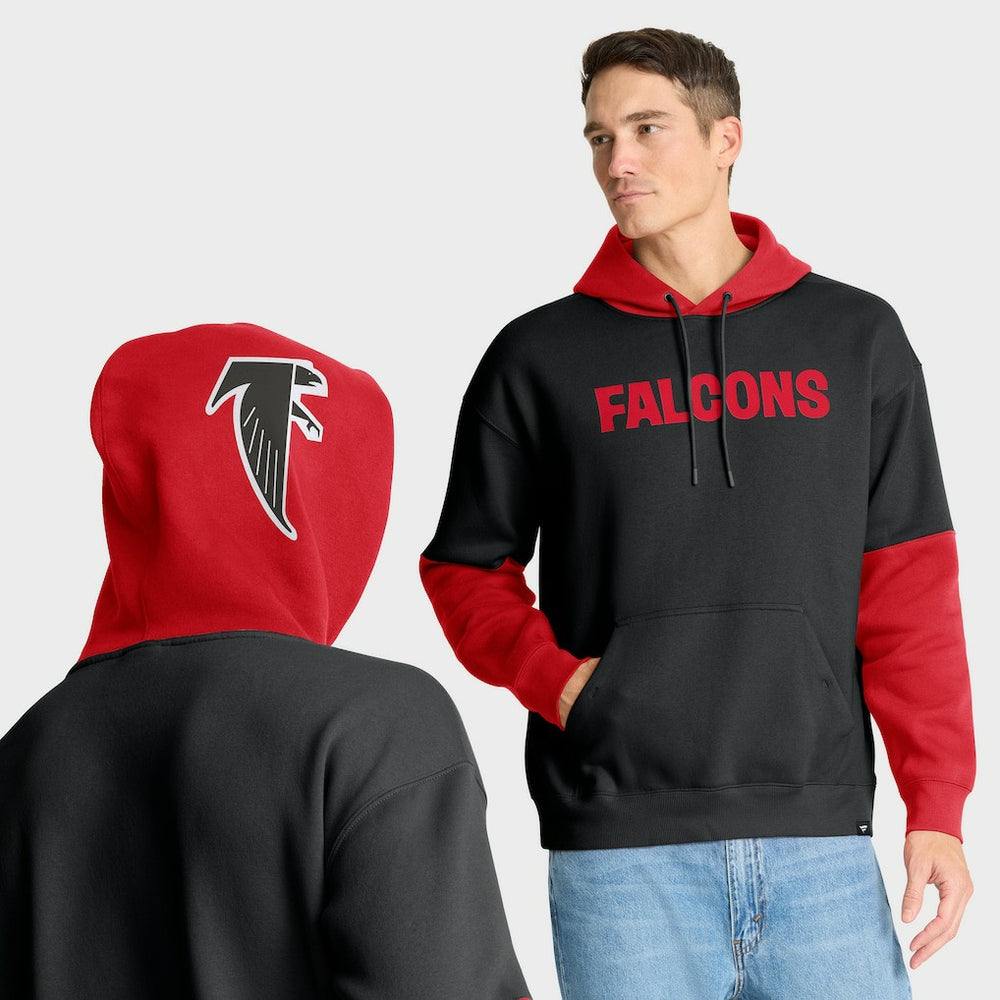 Atlanta Falcons Helmet Retro Pullover Hoodie Black