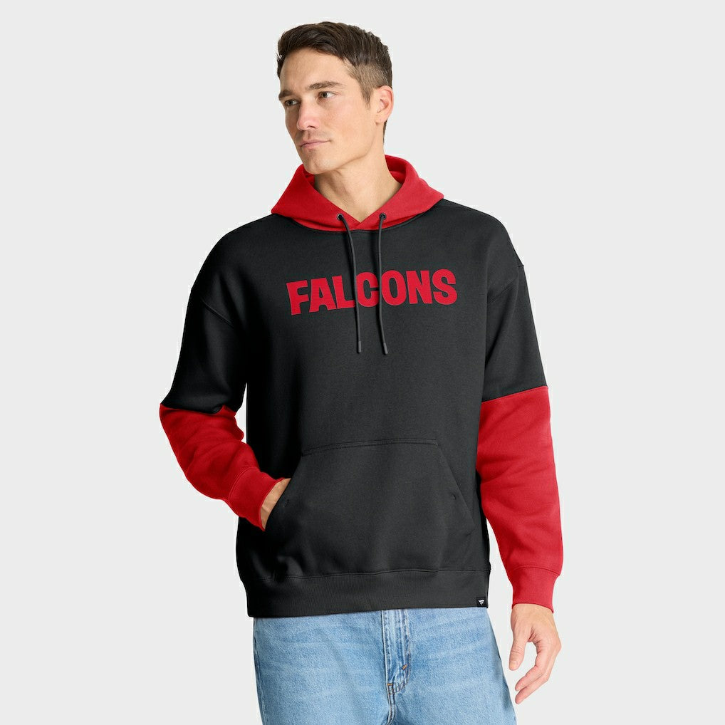 Atlanta Falcons Helmet Retro Pullover Hoodie Black