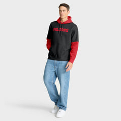 Atlanta Falcons Helmet Retro Pullover Hoodie Black