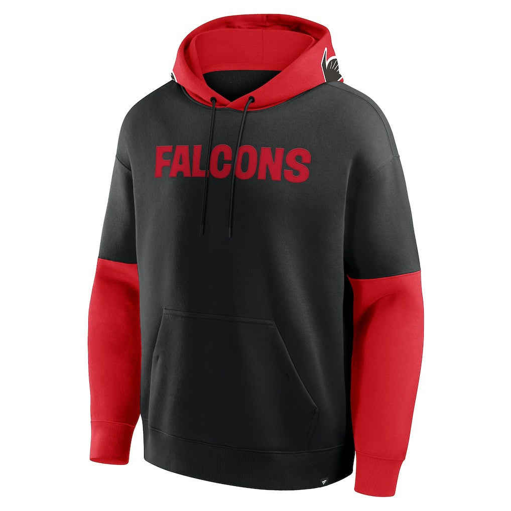 Atlanta Falcons Helmet Retro Pullover Hoodie Black