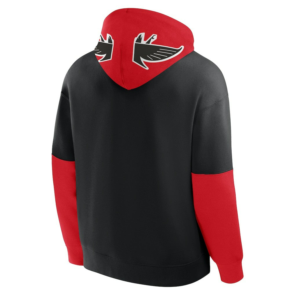 Atlanta Falcons Helmet Retro Pullover Hoodie Black