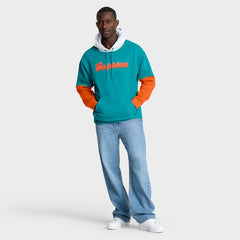 Miami Dolphins Helmet Retro Pullover Hoodie Aqua