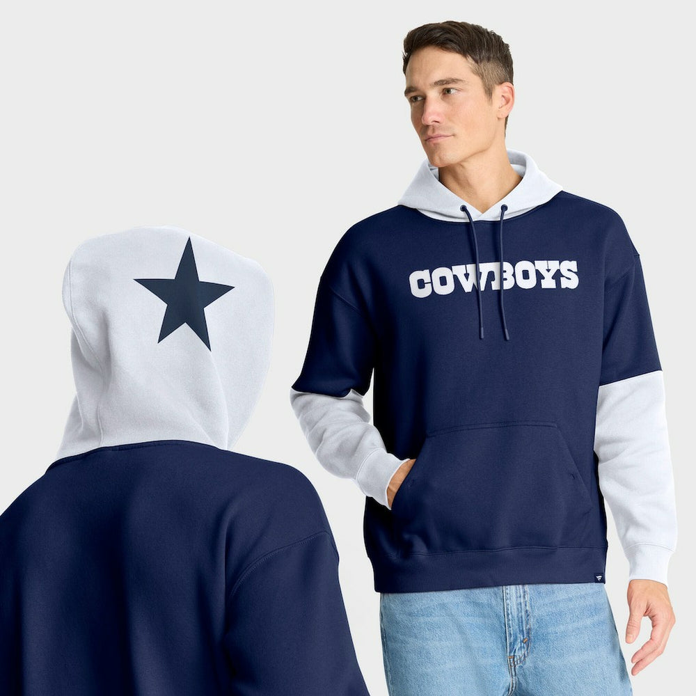 Dallas Cowboys Helmet Retro Pullover Hoodie Navy