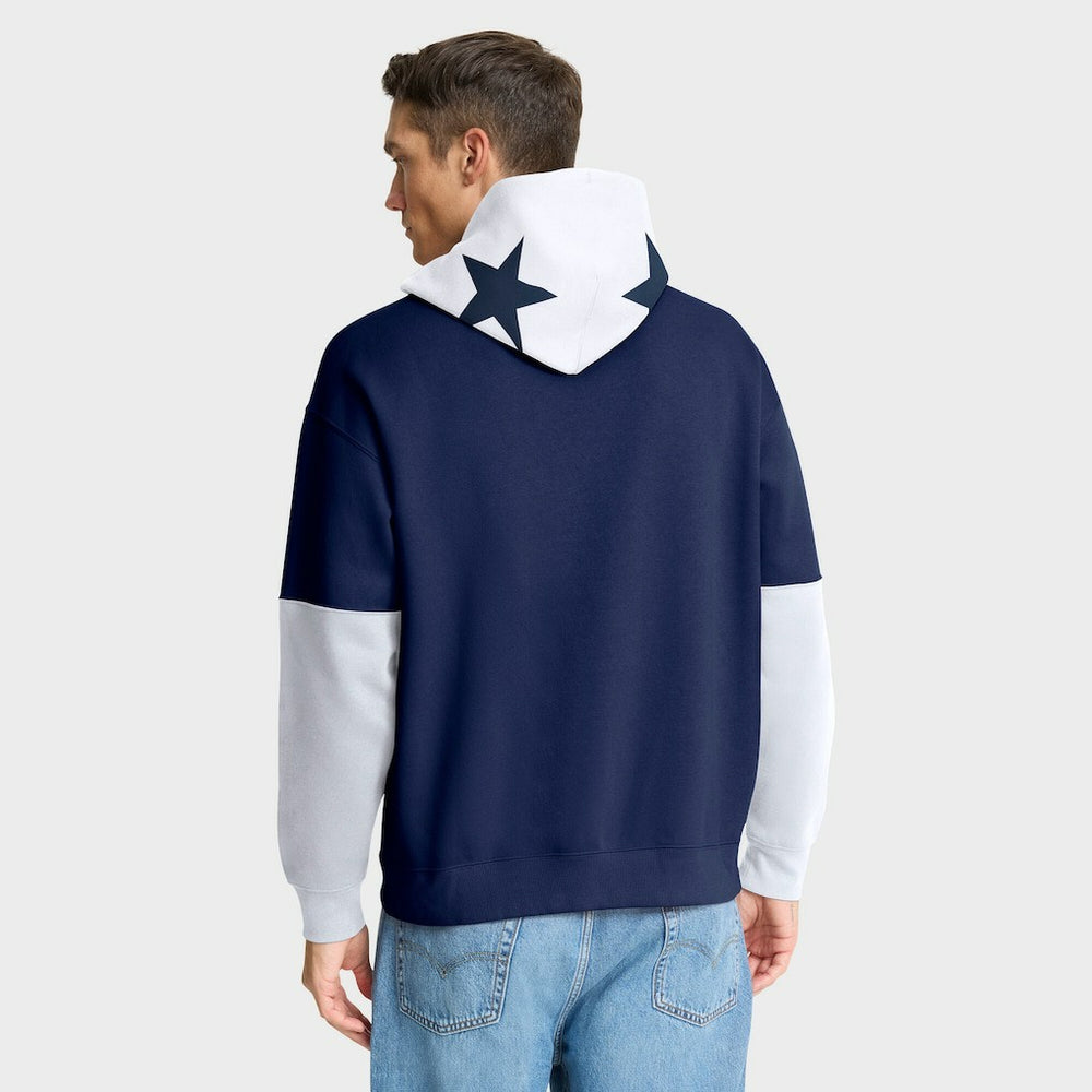 Dallas Cowboys Helmet Retro Pullover Hoodie Navy