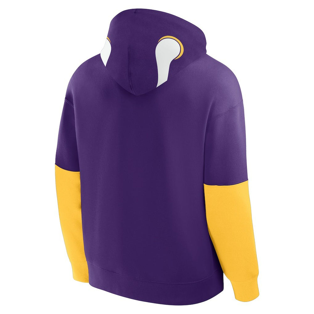 Minnesota Vikings Helmet Retro Pullover Hoodie Purple