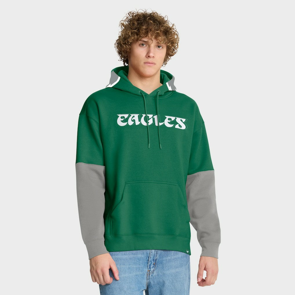 Philadelphia Eagles Helmet Retro Pullover Hoodie Kelly Green