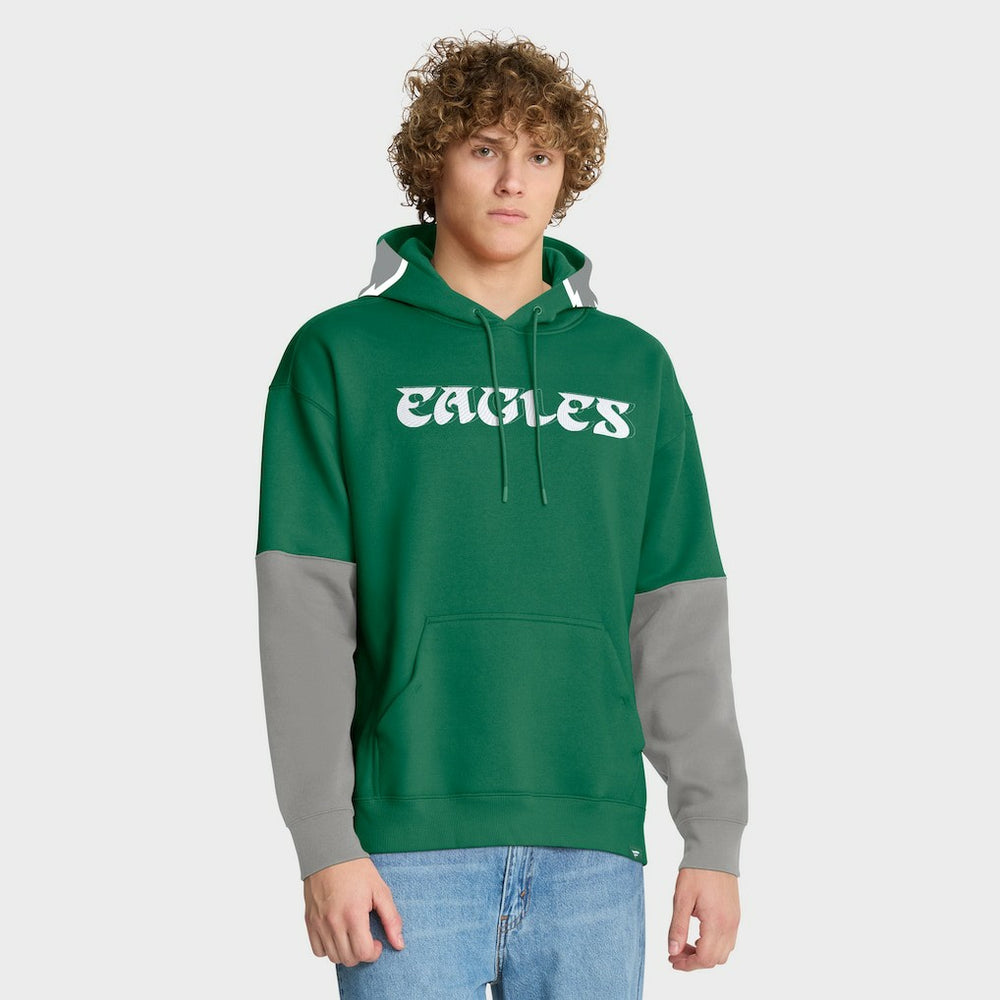 Philadelphia Eagles Helmet Retro Pullover Hoodie Kelly Green