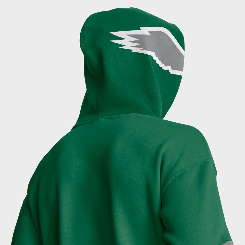 Philadelphia Eagles Helmet Retro Pullover Hoodie Kelly Green