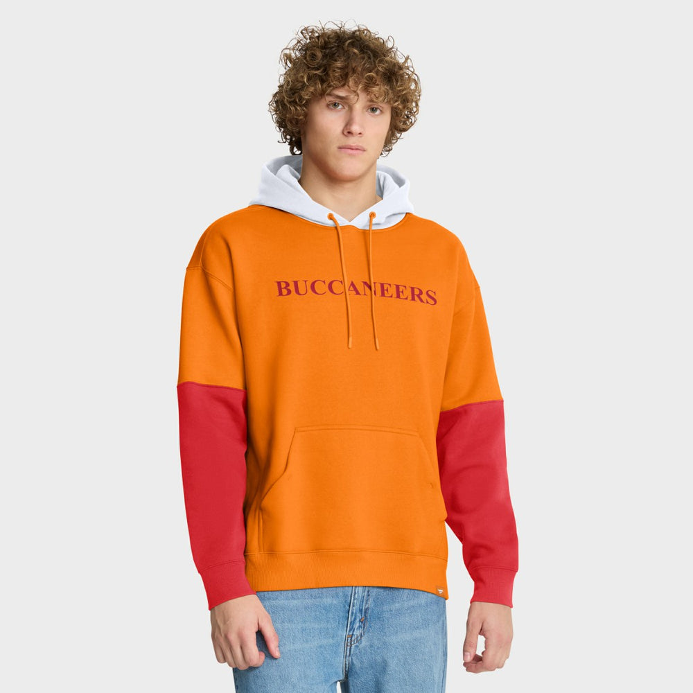 Tampa Bay Buccaneers Helmet Retro Pullover Hoodie Tan