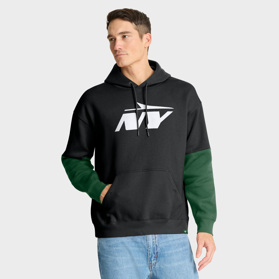 New York Jets Helmet Alt Pullover Hoodie Black