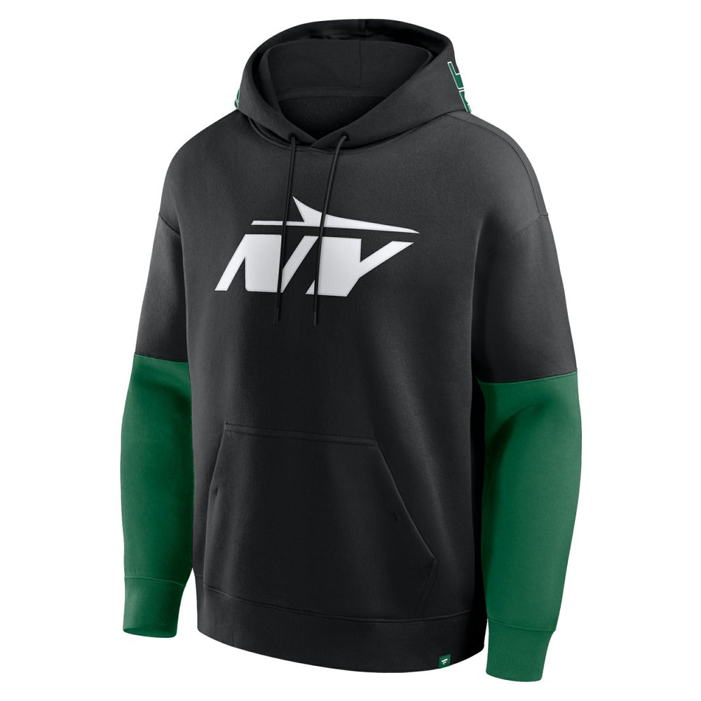 New York Jets Helmet Alt Pullover Hoodie Black