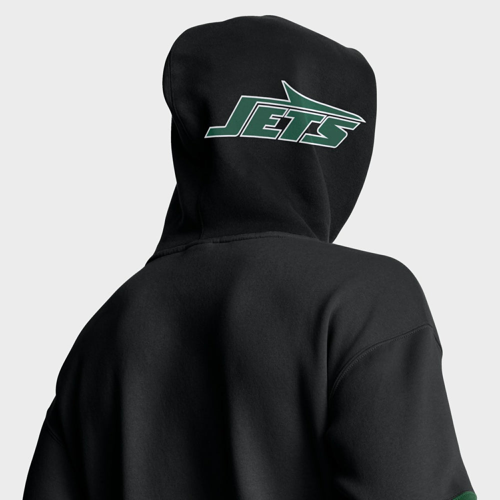 New York Jets Helmet Alt Pullover Hoodie Black