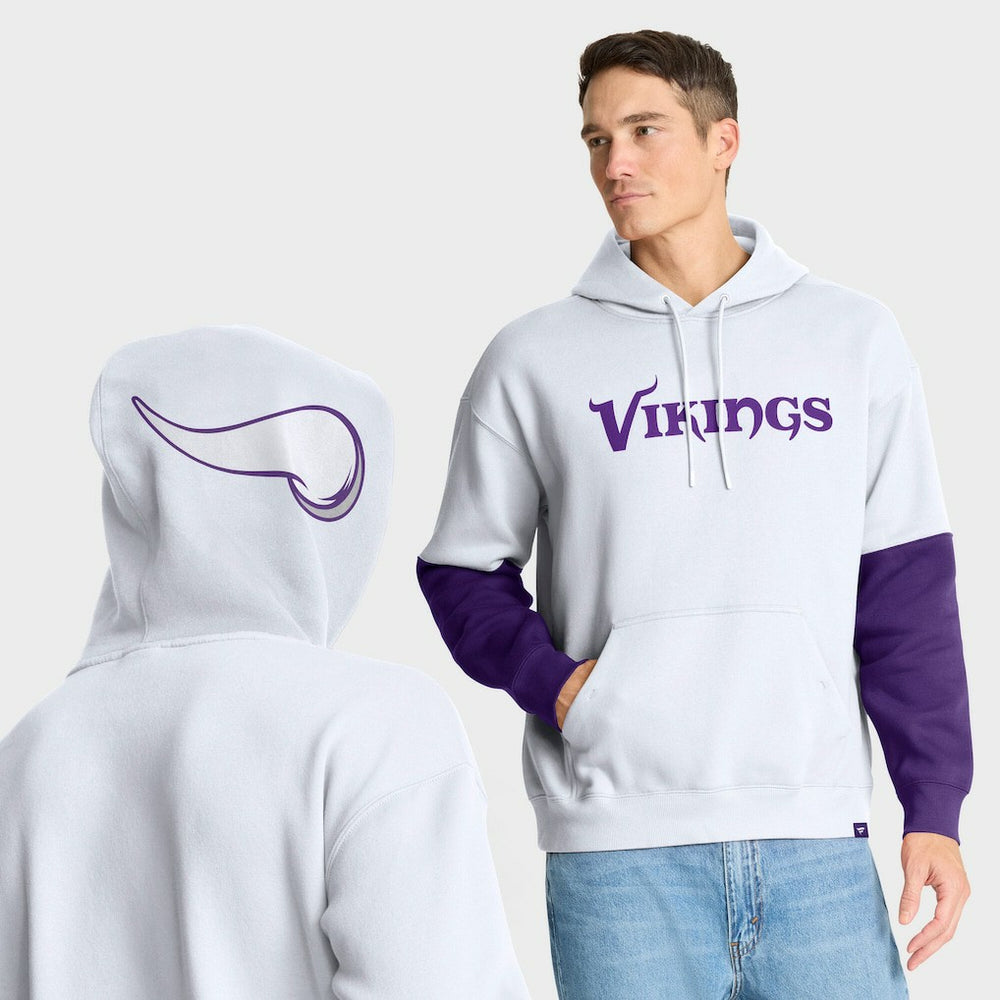 Minnesota Vikings Helmet Alt Pullover Hoodie White
