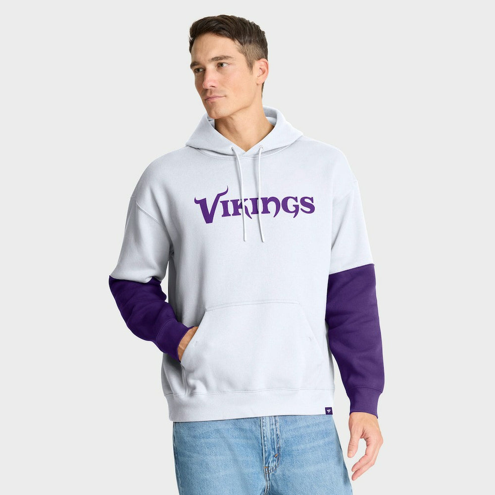 Minnesota Vikings Helmet Alt Pullover Hoodie White