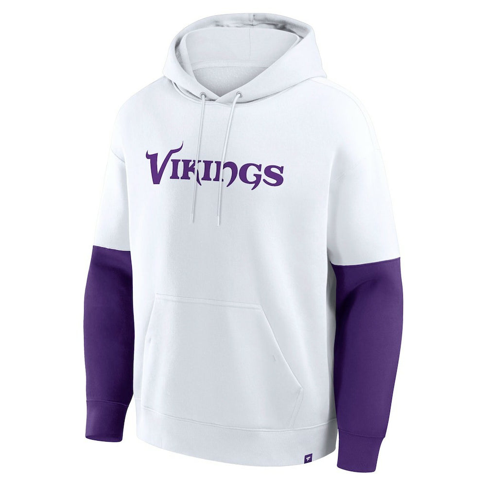 Minnesota Vikings Helmet Alt Pullover Hoodie White