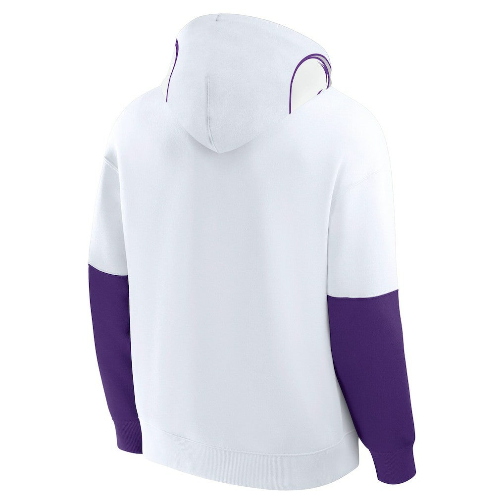 Minnesota Vikings Helmet Alt Pullover Hoodie White