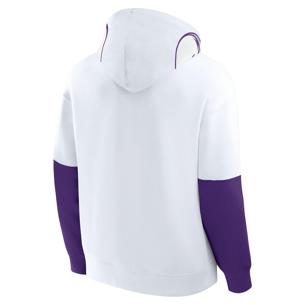 Minnesota Vikings Helmet Alt Pullover Hoodie White