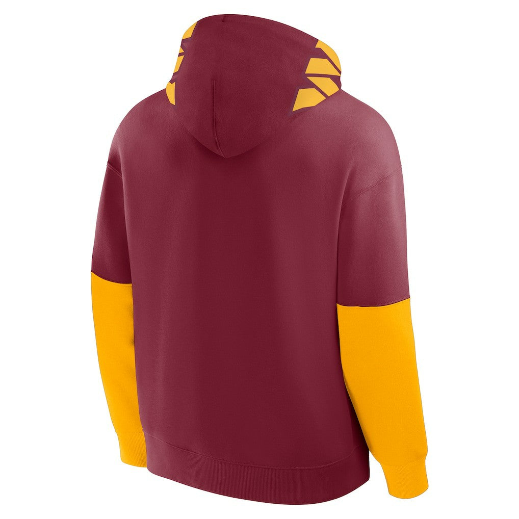 Washington Commanders Helmet Pullover Hoodie Burgundy
