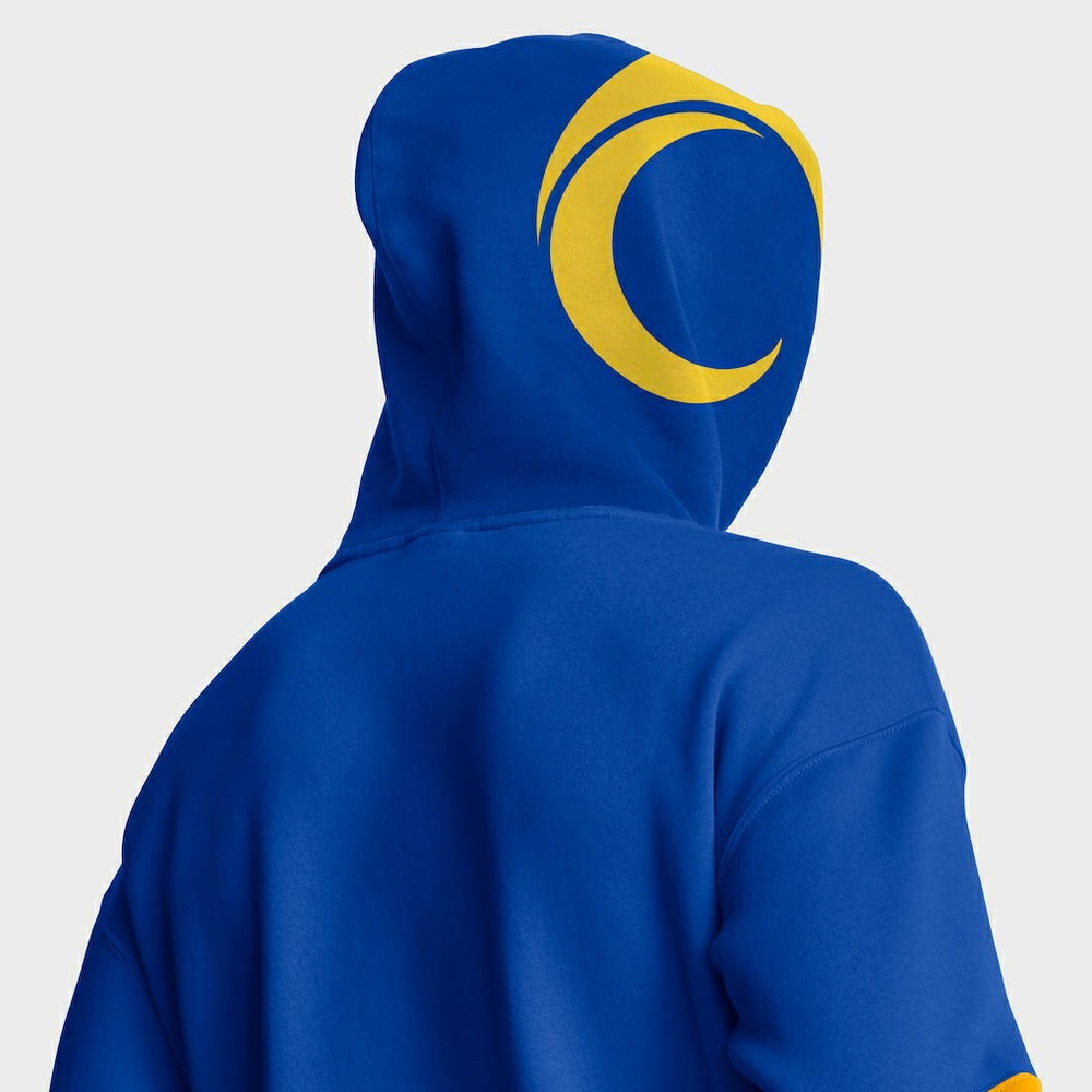 Los Angeles Rams Helmet Pullover Hoodie Royal