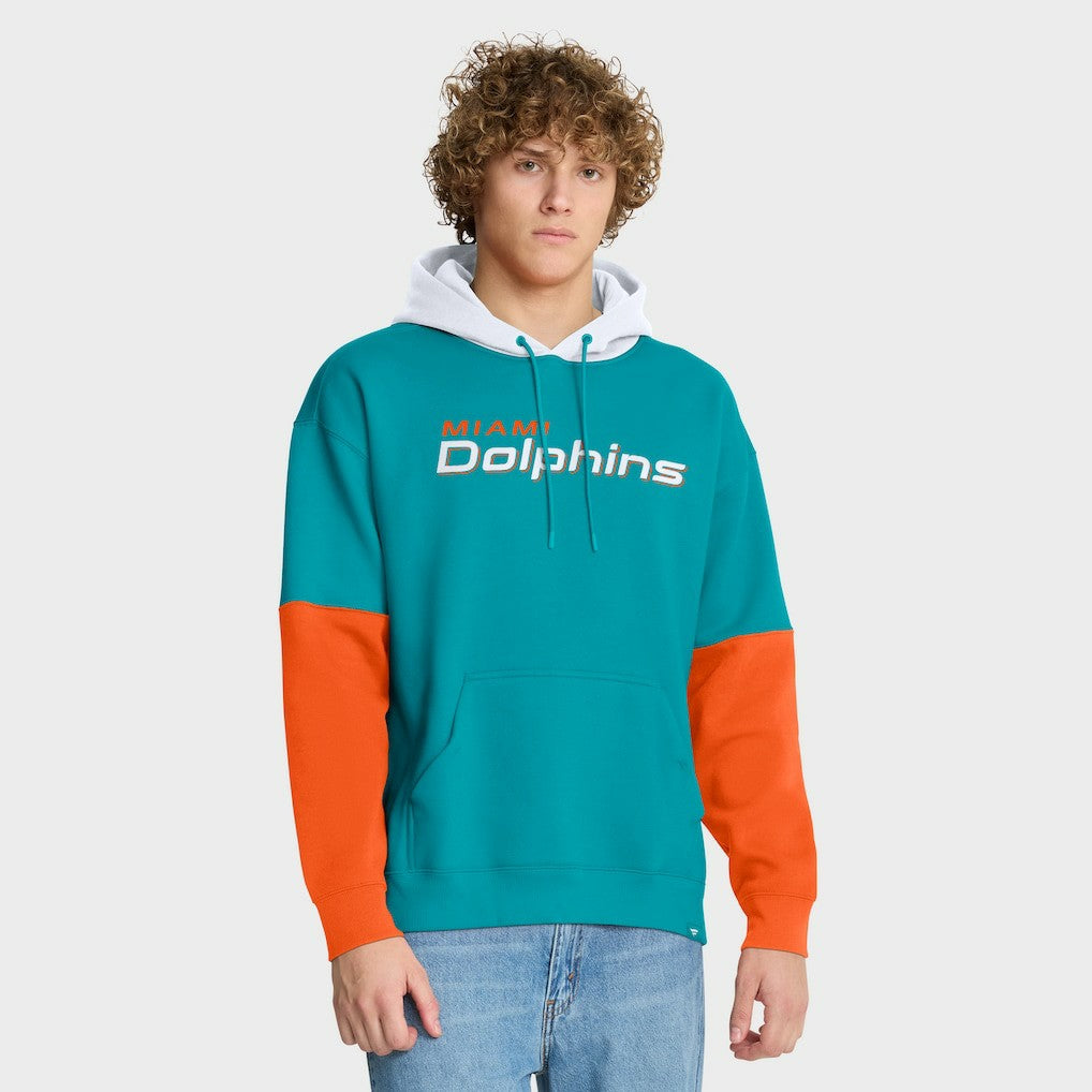 Miami Dolphins Helmet Pullover Hoodie Aqua
