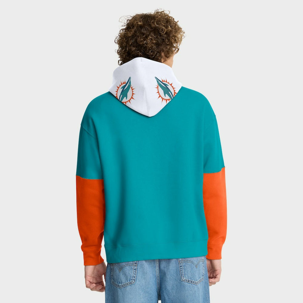 Miami Dolphins Helmet Pullover Hoodie Aqua