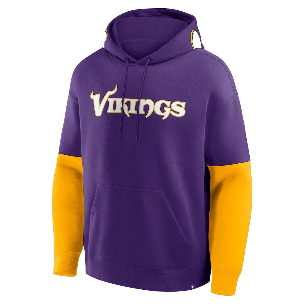 Minnesota Vikings Helmet Pullover Hoodie Purple