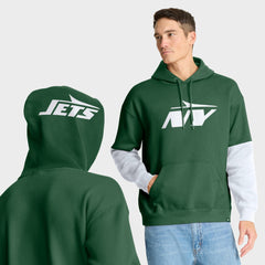 New York Jets Helmet Pullover Hoodie Green