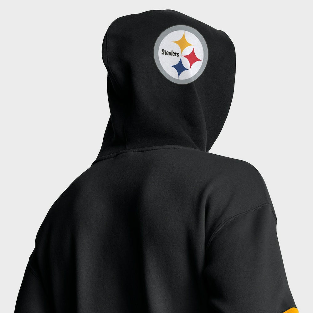 Pittsburgh Steelers Helmet Pullover Hoodie Black