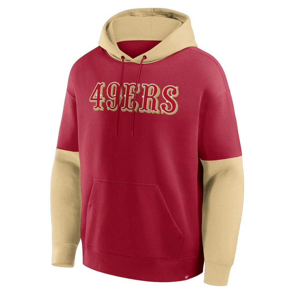 San Francisco 49ers Helmet Pullover Hoodie Scarlet