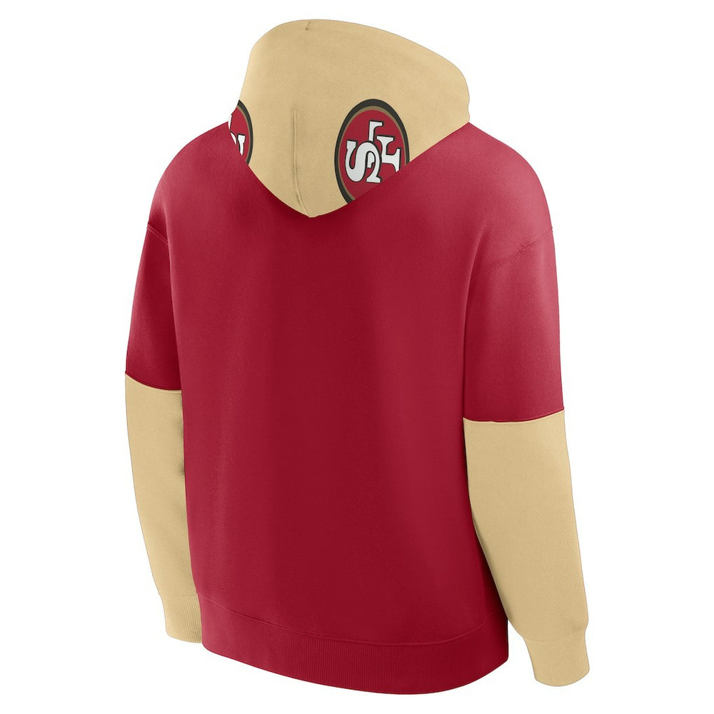 San Francisco 49ers Helmet Pullover Hoodie Scarlet