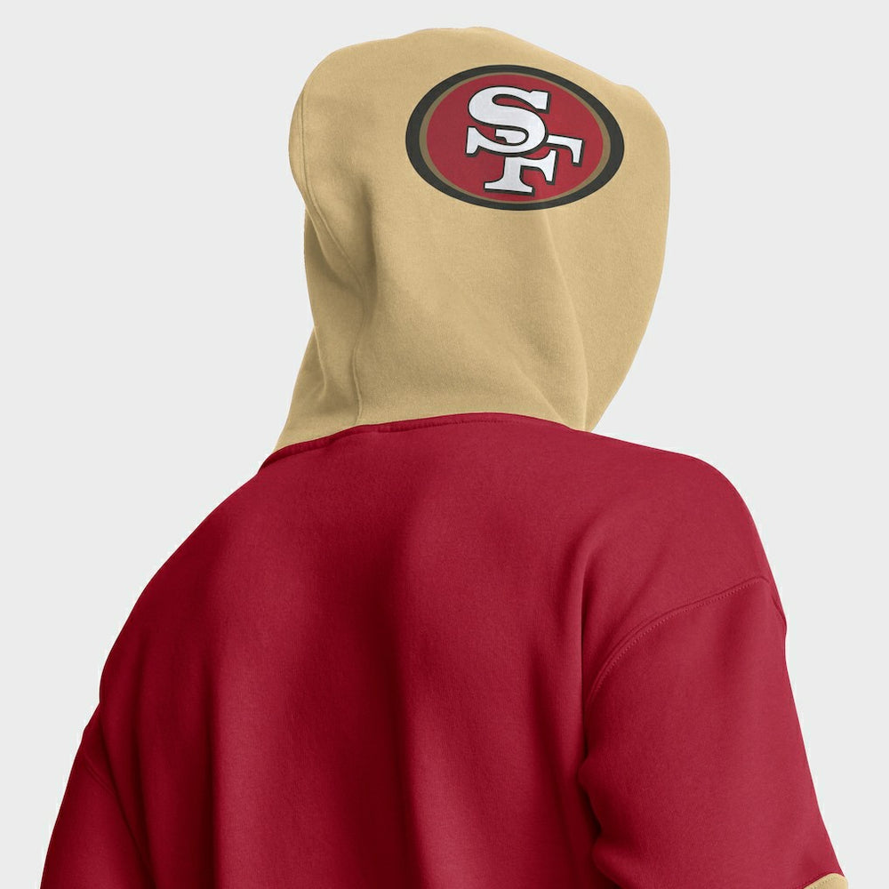 San Francisco 49ers Helmet Pullover Hoodie Scarlet