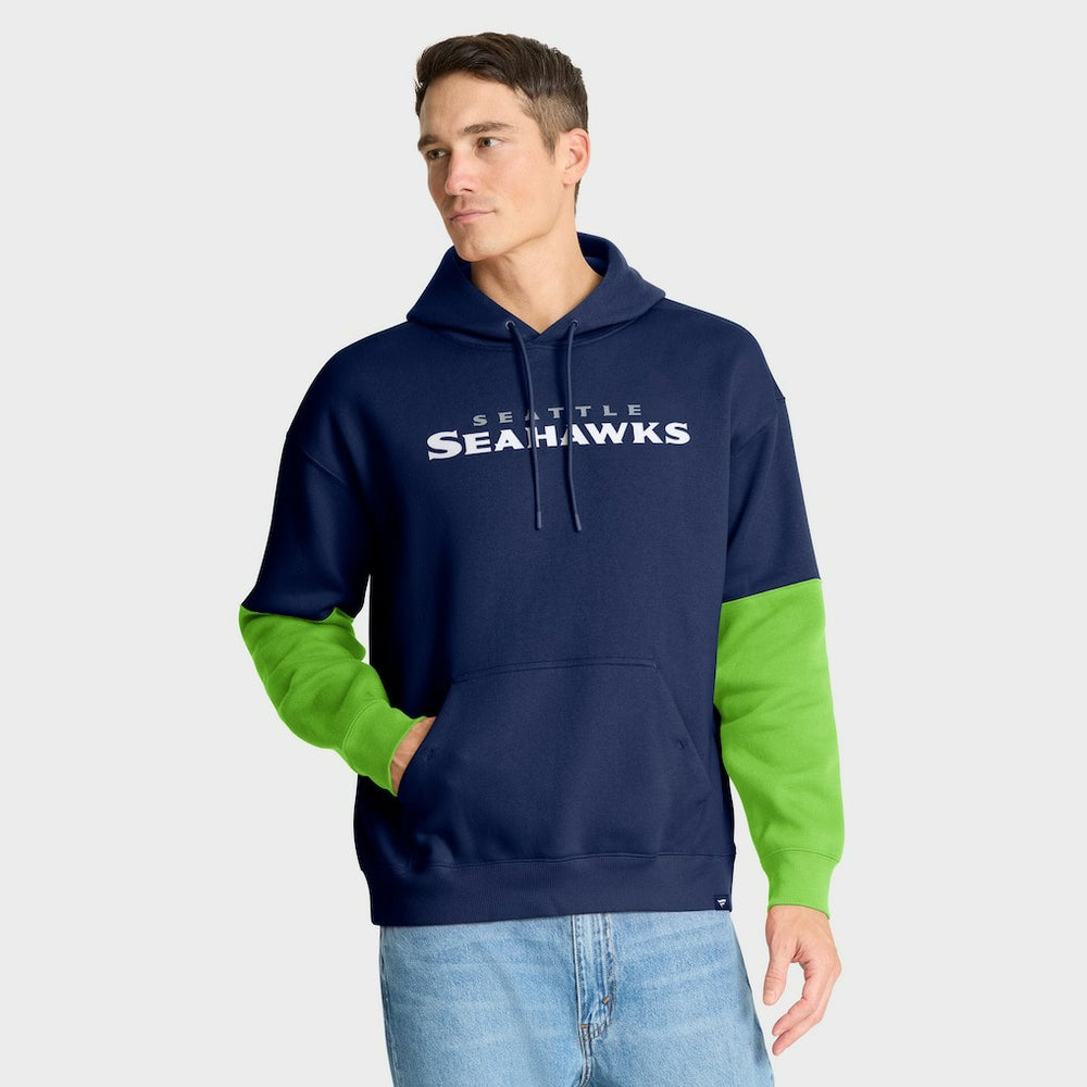 Seattle Seahawks Helmet Pullover Hoodie College Navy