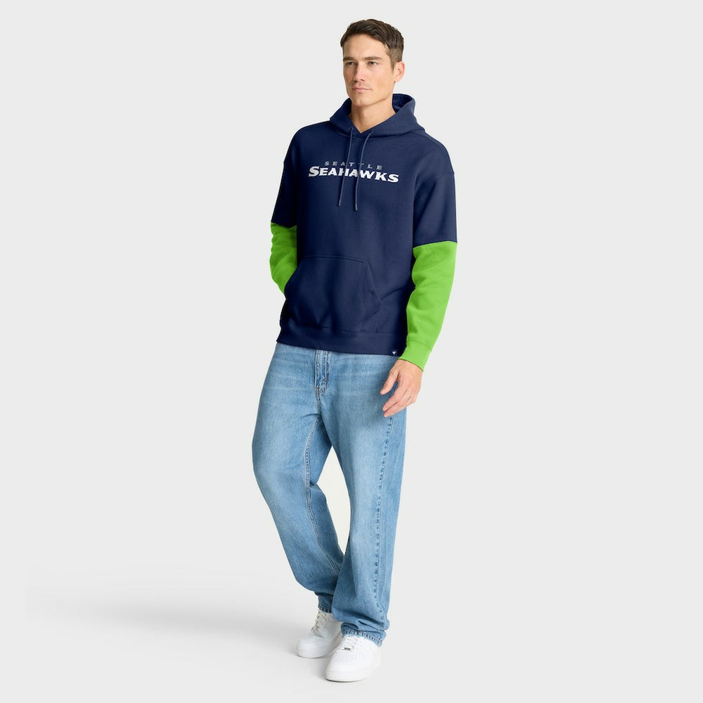 Seattle Seahawks Helmet Pullover Hoodie College Navy