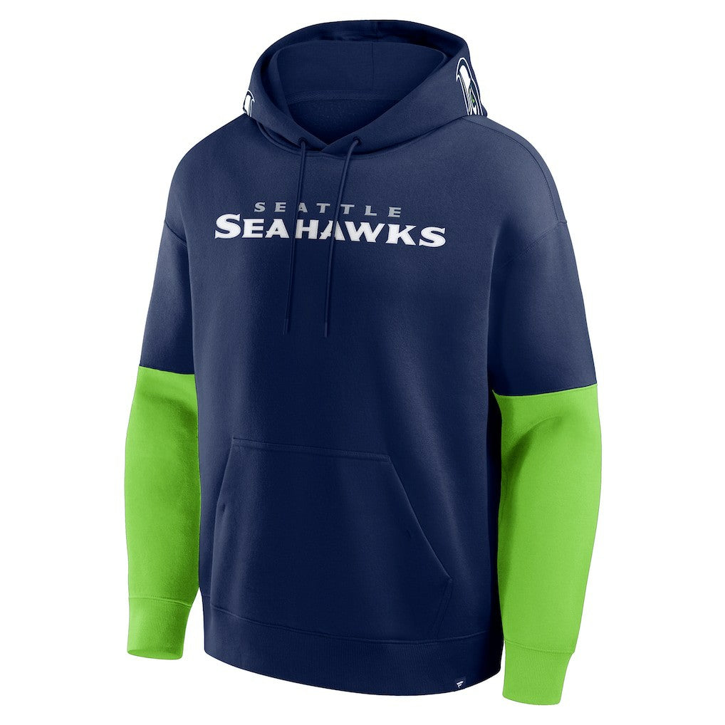 Seattle Seahawks Helmet Pullover Hoodie College Navy