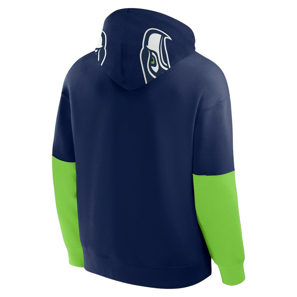 Seattle Seahawks Helmet Pullover Hoodie College Navy