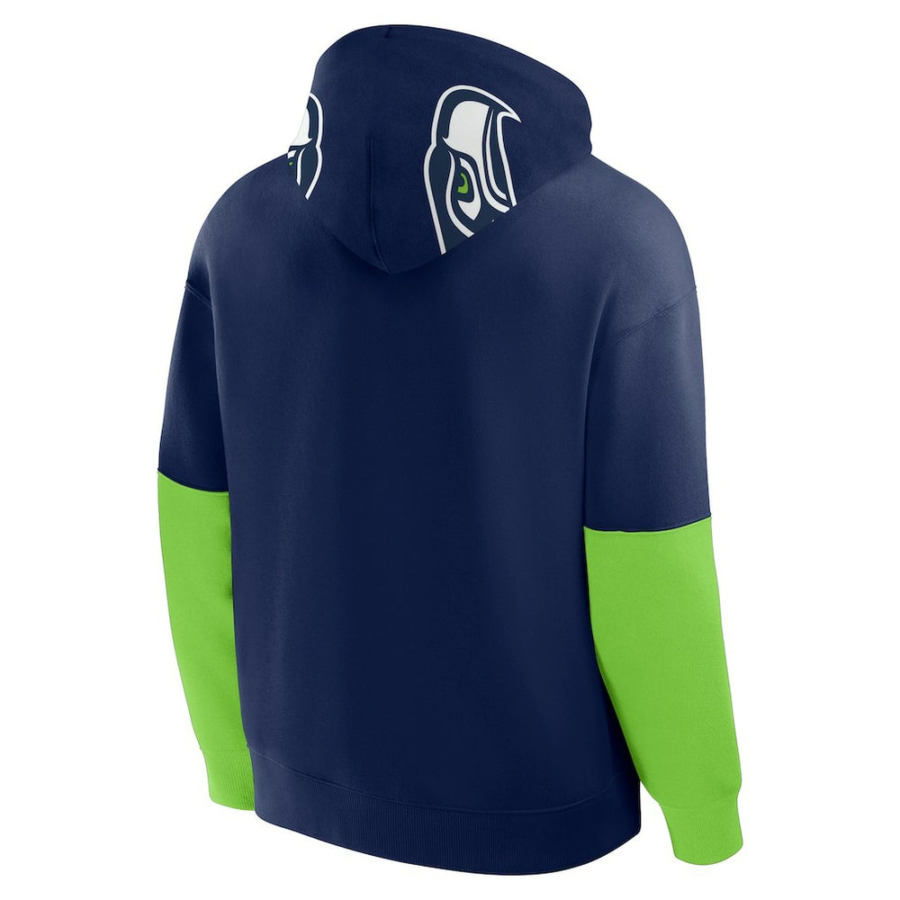 Seattle Seahawks Helmet Pullover Hoodie College Navy