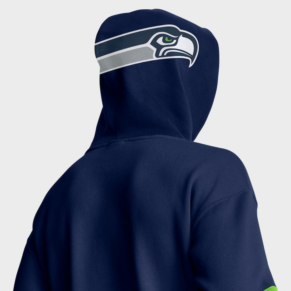 Seattle Seahawks Helmet Pullover Hoodie College Navy