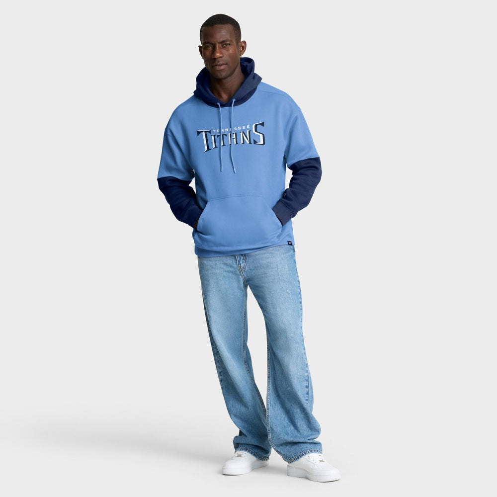 Tennessee Titans Helmet Pullover Hoodie Light Blue